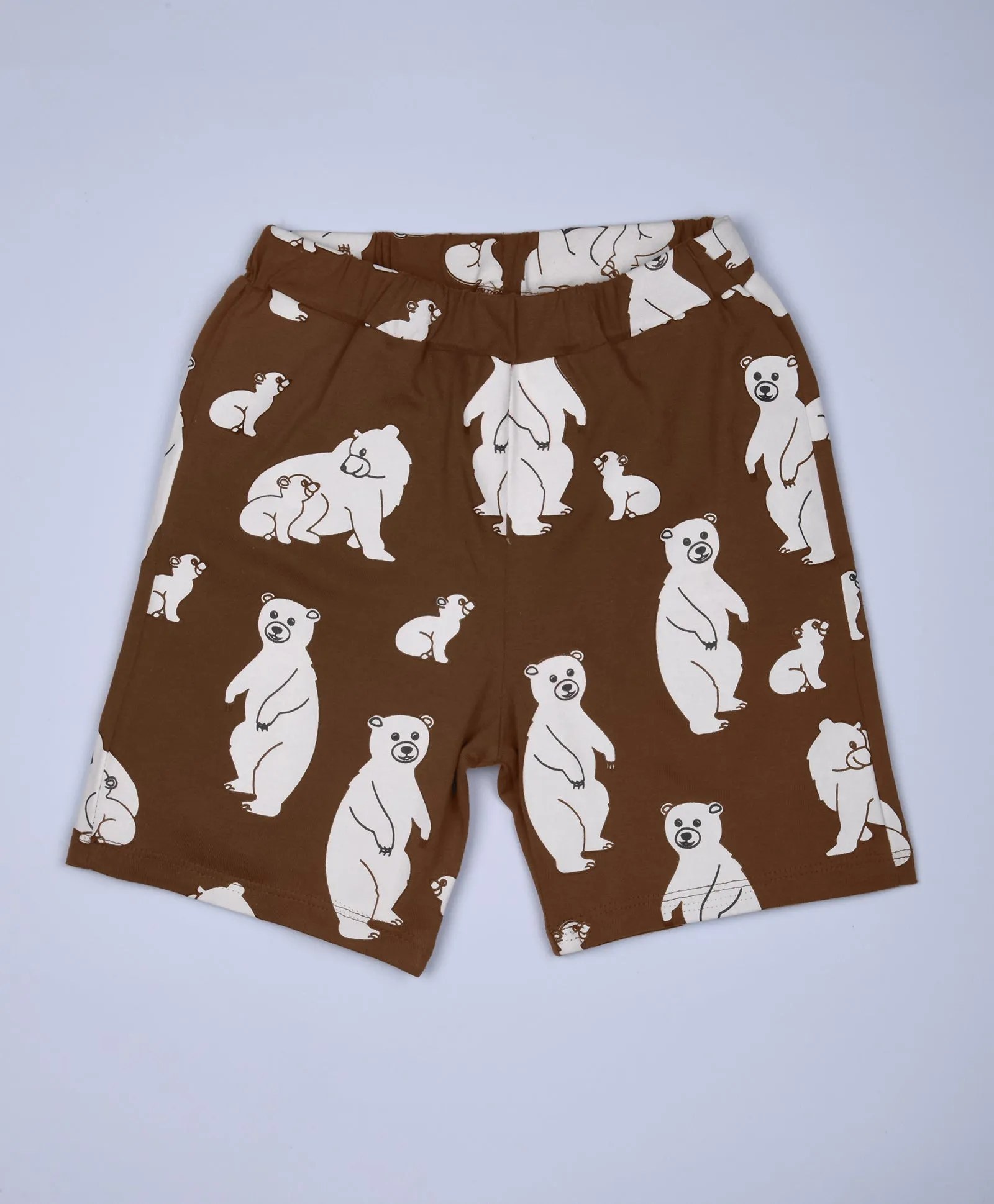 Bear Pattern Half Sleeves T-Shirt & Shorts Set