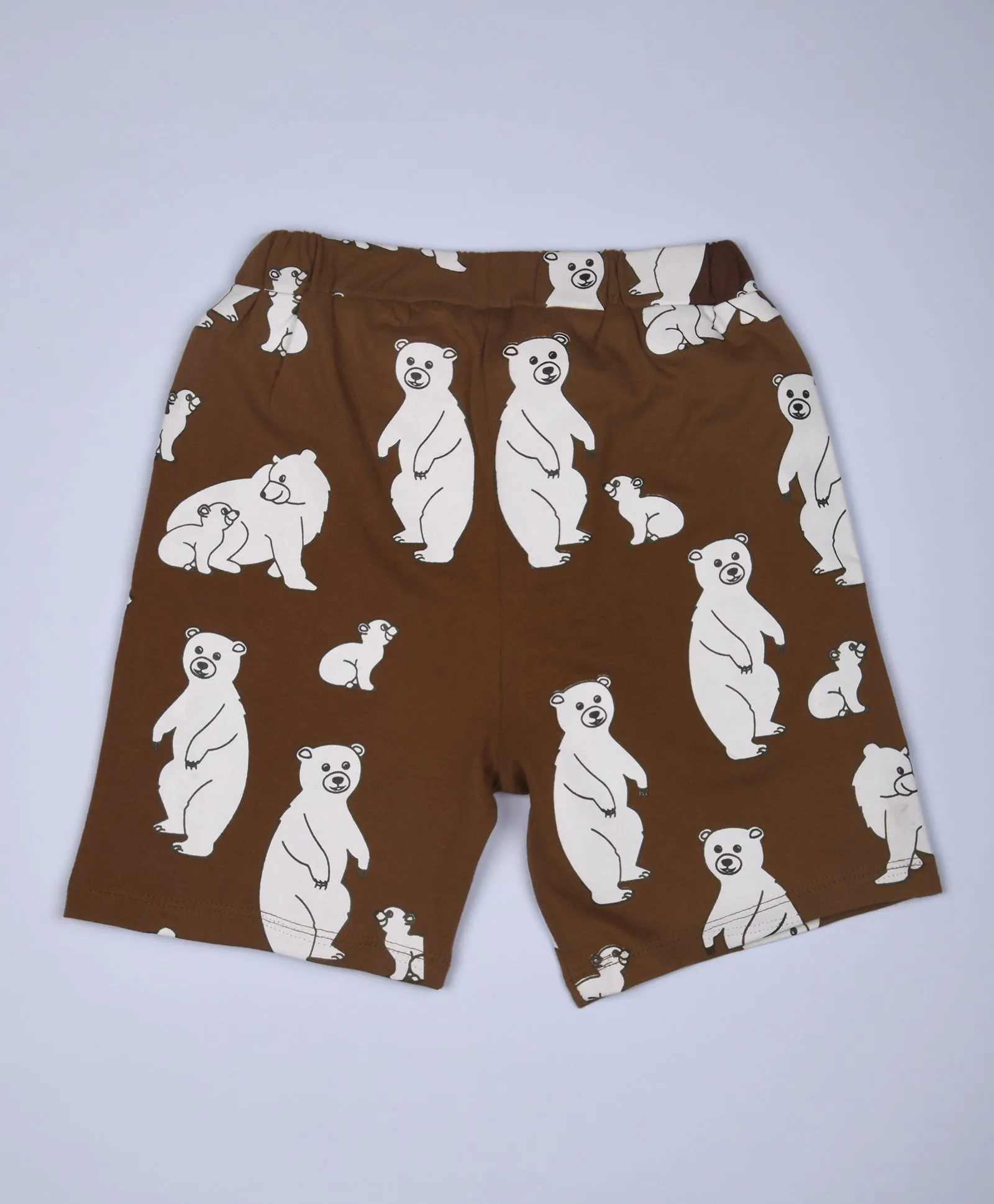 Bear Pattern Half Sleeves T-Shirt & Shorts Set