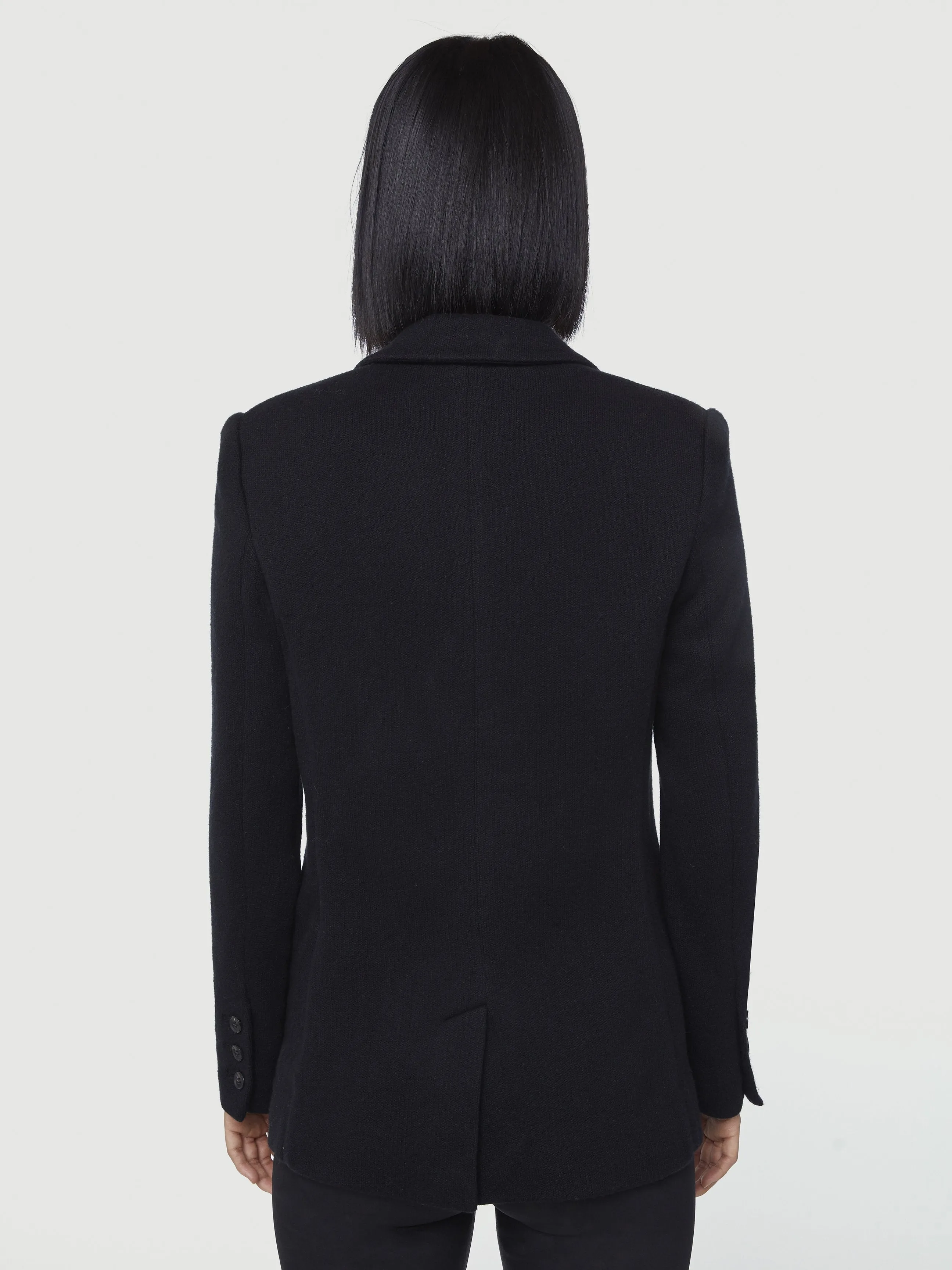 Classic Knit Blazer -- Noir