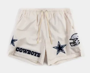 Dallas Cowboys Classic Woven Mens Shorts (Beige/Blue)