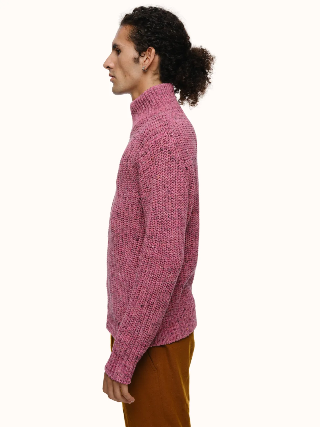 Dave Zip Cardigan in a Recycled Cotton Blend