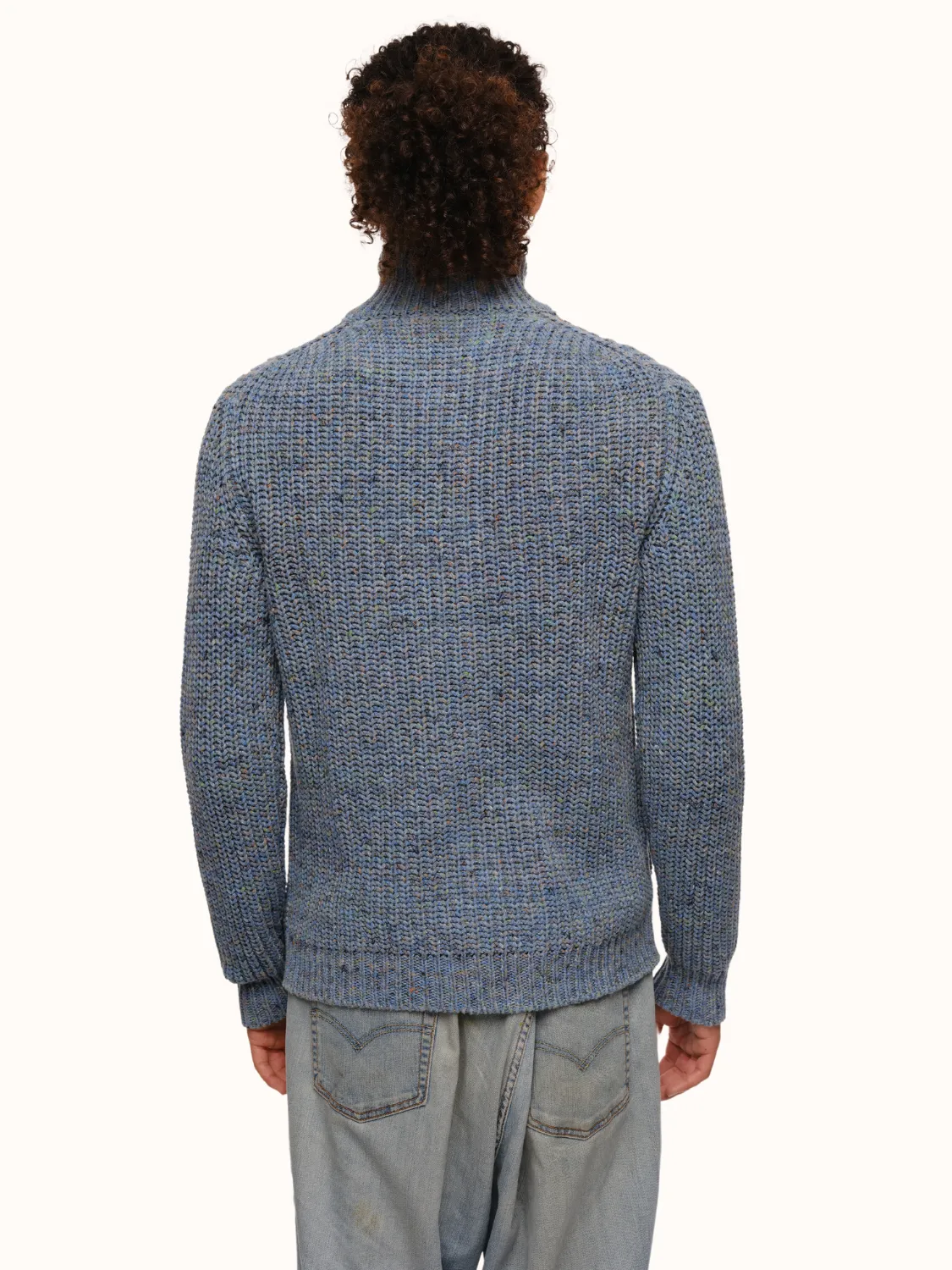 Dave Zip Cardigan in a Recycled Cotton Blend