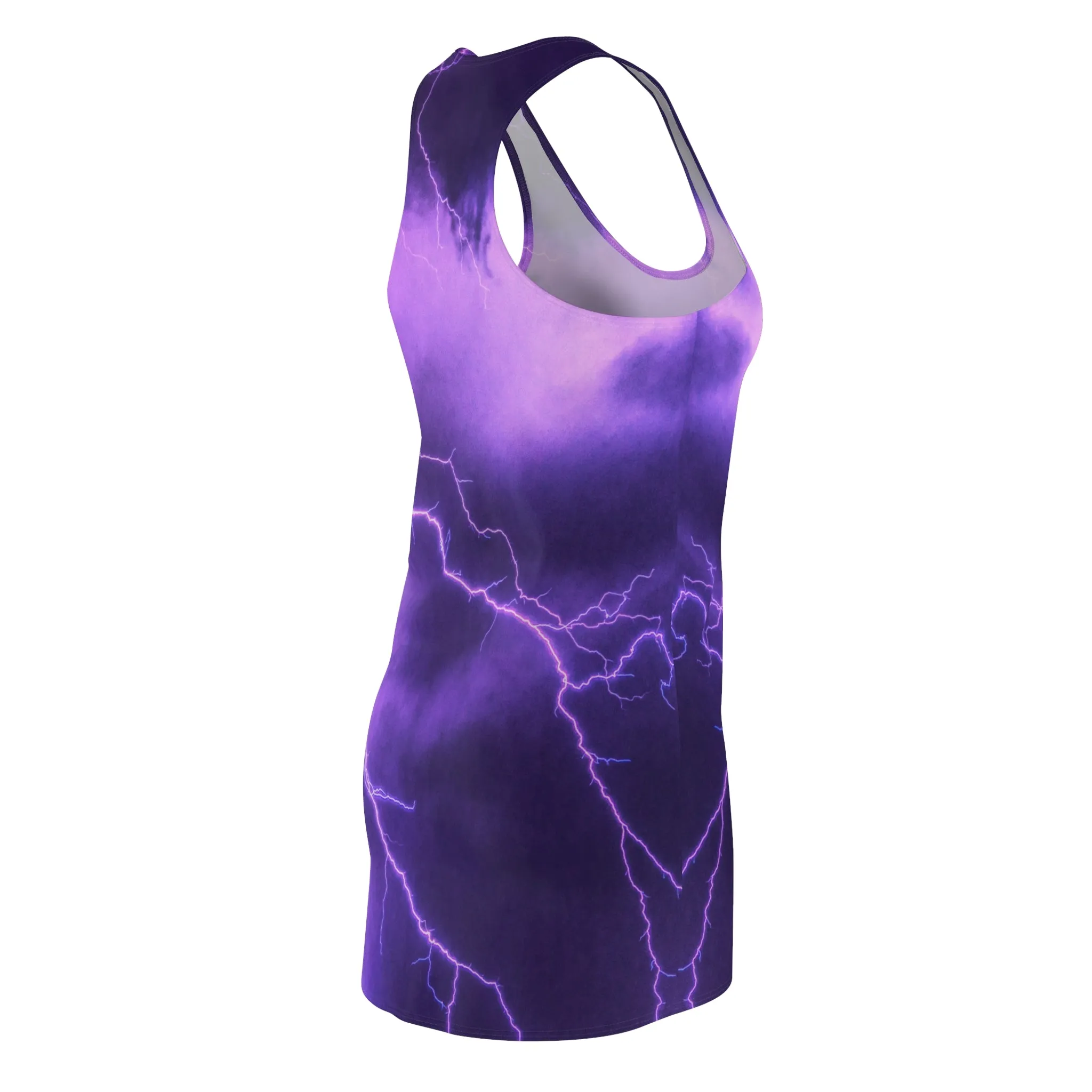 Electric Thunder - Inovax Women's Cut & Sew Racerback Dress