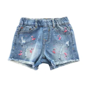 Flamingo Denim Shorts