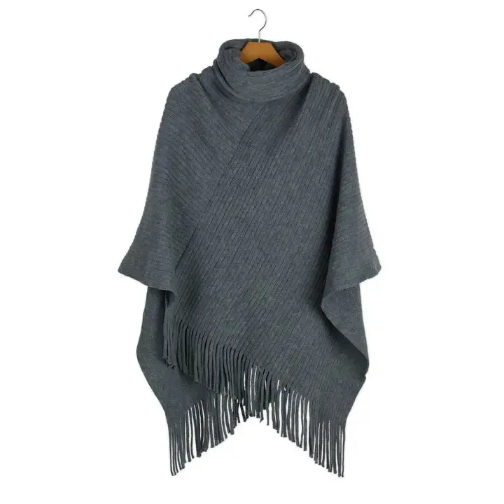 Gray Riley Poncho