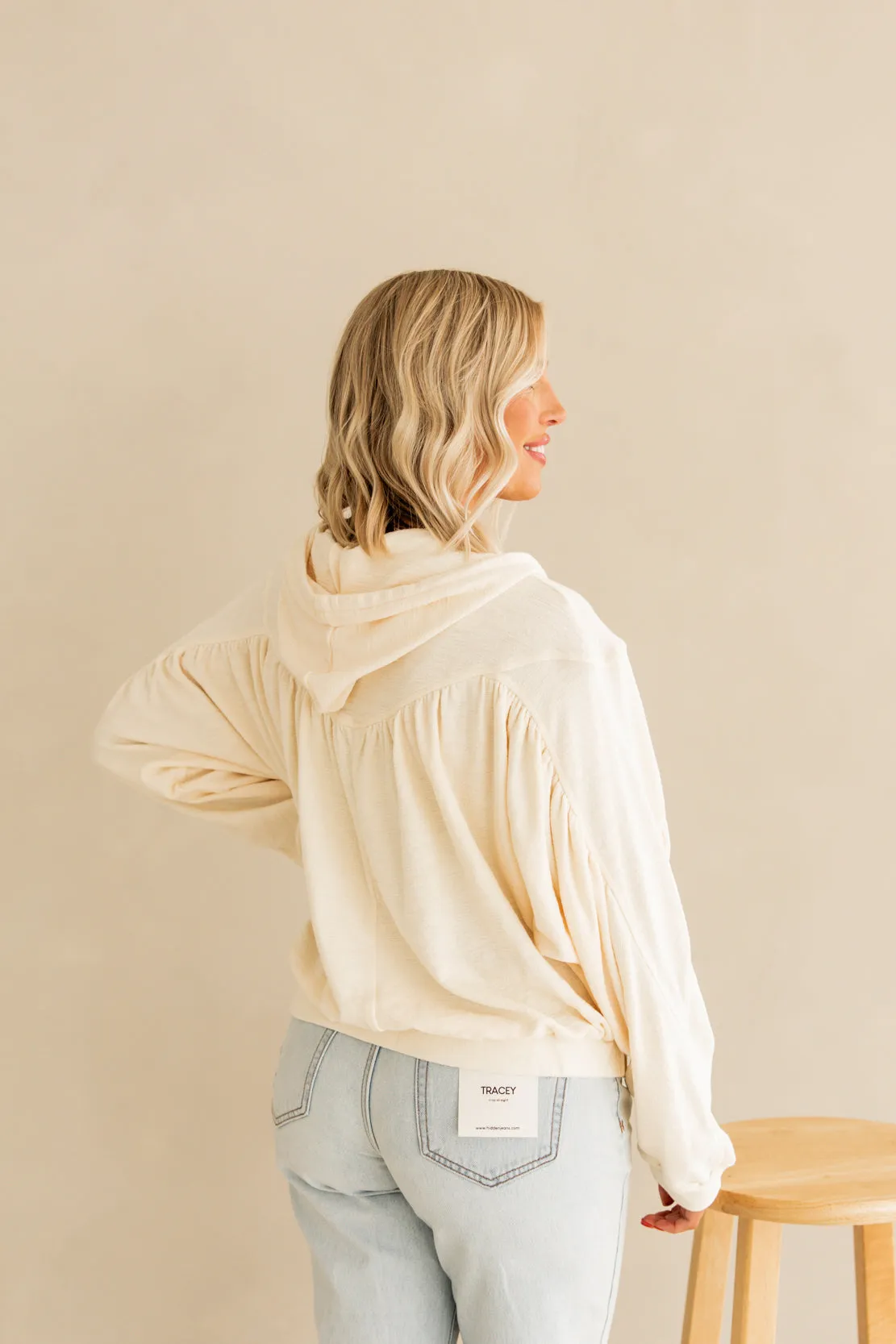 Hope Hooded Pullover | Cream