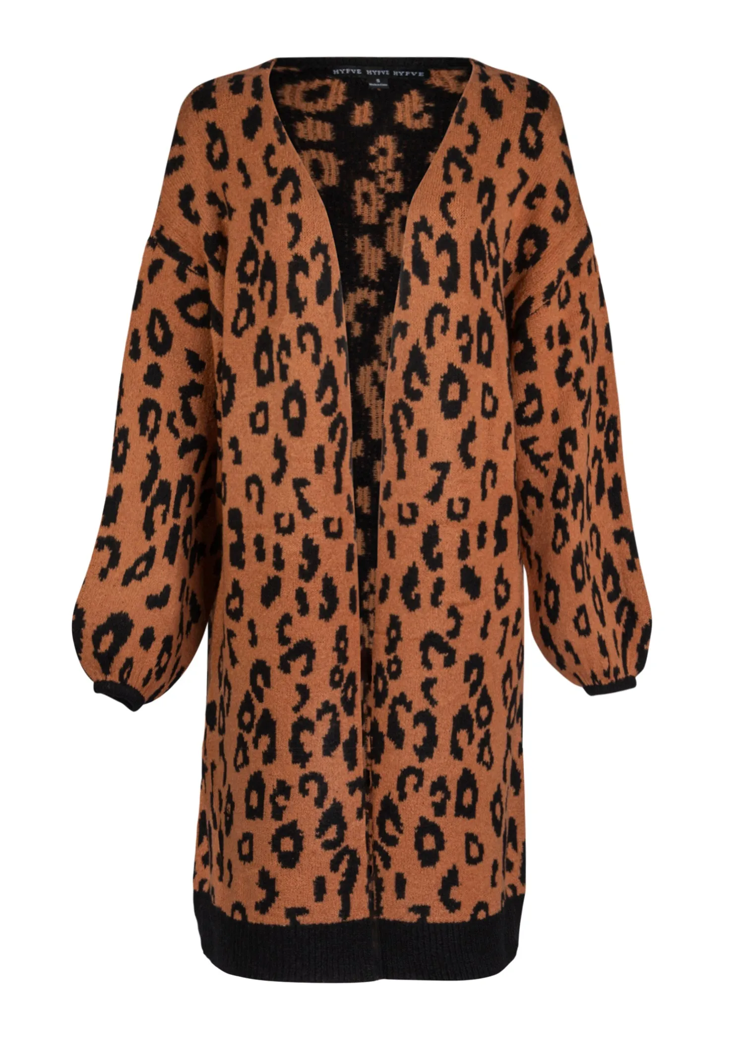 Leopard Print Open Front Cardigan