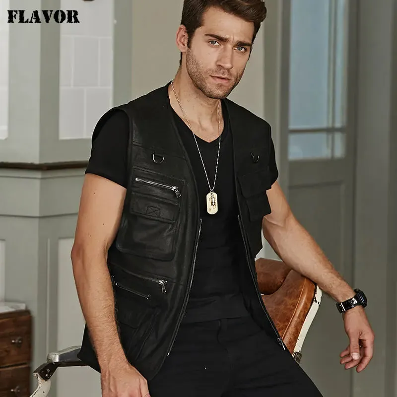 Men's Real Leather Vest