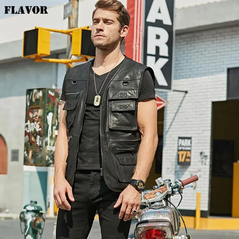 Men's Real Leather Vest