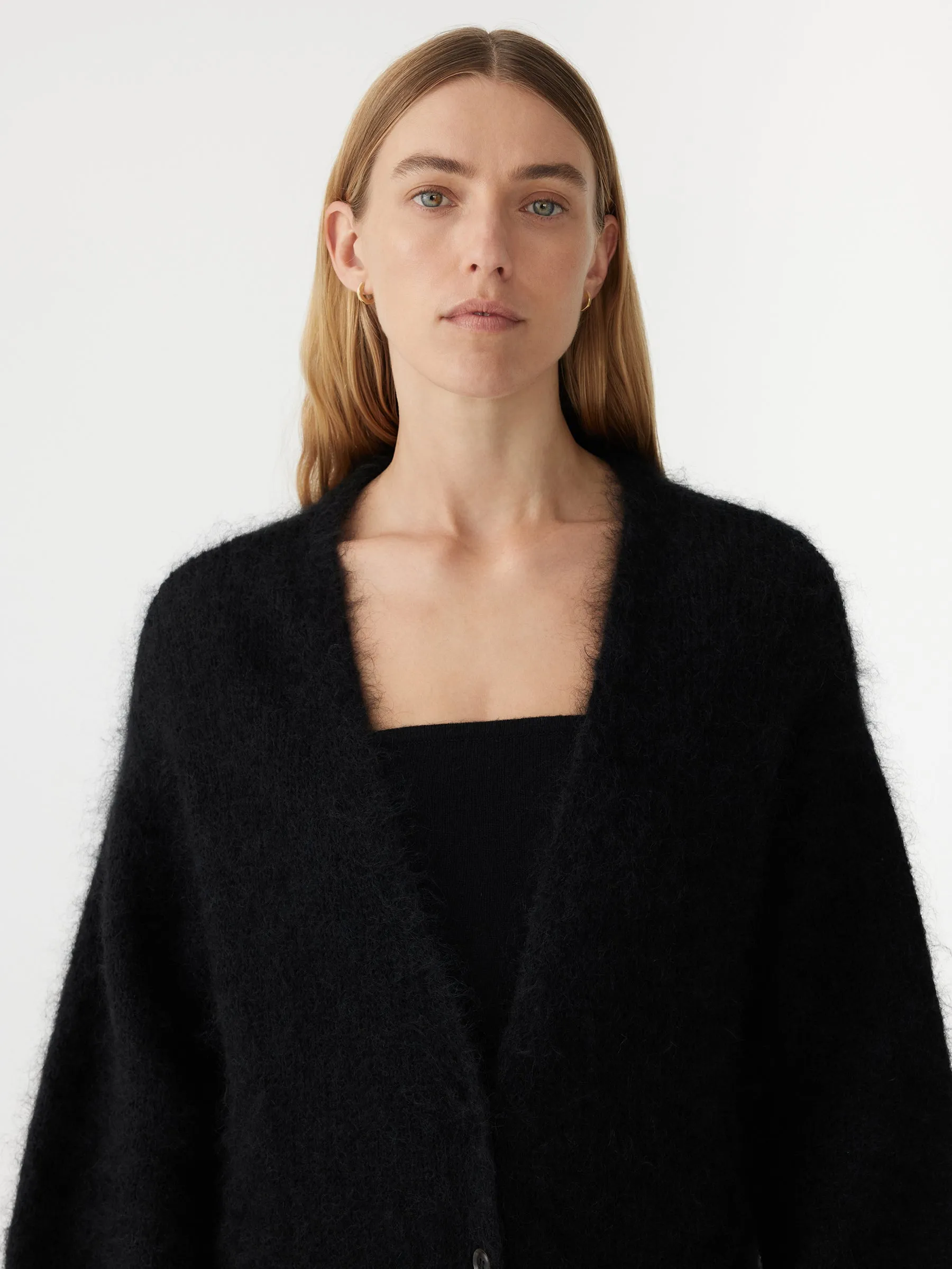 mohair wool cardigan