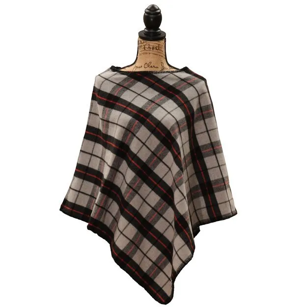 Ponderosa Plaid Poncho